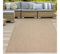 Alfombra para interiores y exteriores, estilo natural de yute, tamaño: 140 x 200 cm