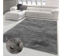 Alfombra para sala de estar y comedor | Estilo clásico en color gris antracita. Tamaño: 200 x 280 cm
