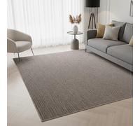 Alfombra para salón Grande, Rustica Efecto Yute Natural sin Pelo, Nudos, para habitación Dormitorio o Cocina.