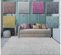 Alfombra para salón Grande, Rustica Efecto Yute Natural sin Pelo, Nudos, para habitación Dormitorio o Cocina.