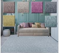 Alfombra para salón Grande, Rustica Efecto Yute Natural sin Pelo, Nudos, para habitación Dormitorio o Cocina.