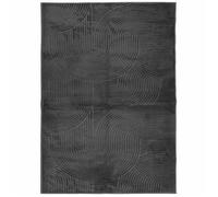 Vidaxl Alfombra Pelo Corto Look Escandinavo IZA 240x340 Cm - Color Antracita, Crema, Gris Anthracite