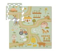 Alfombra puzzle granja Alfombra de gateo para bebés Suelo gateo goma granja