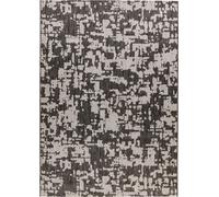 Alfombra rectangular de 200x290 cm, modelo "My Tallinn 542 Grey", apta para interiores y exteriores
