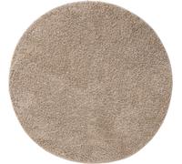 Alfombra redonda beige "Sofia" de Interiyou, de alta densidad y lavable, diámetro 200 cm