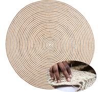 Alfombra redonda de yute, modelo Rocio, 150 cm