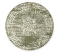Alfombra redonda "Lydia" de Hanse Home, con pelo corto, diseño oriental, robusta y de color menta. Diámetro: 160 cm