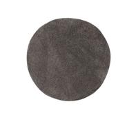 Alfombra redonda "Sofia" de Interiyou, de alta densidad y lavable, color gris, diámetro 160 cm