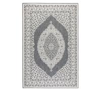 Alfombra reversible para interior y exterior de Elle Decoration, modelo Meekly, color plateado, resistente a la intemperie y robusta, 160x230 cm