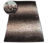 Alfombra SHAGGY SPACE 3D B315 marrón 80x150 cm