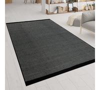Alfombra tejida a mano, de tejido plano, estilo escandinavo, con motivos melangés, de color , tamaño 120x170 cm