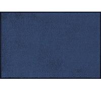 Alfombra Unyqoos® de 60 x 90 cm, lavable para interior y exterior – con base de nitrilo antideslizante, fabricada en nylon resistente, con propiedades aislantes acústicas, color azul