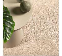 Alfombra Zizur Aspecto Yute Interior/exterior Beige 200x290 Cm Vidaxl
