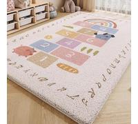 Alfombras Infantil de Imitación de Cachemira, Animal Gato Perro Grafiti 3D Alfombra Habitación Niños Niñas, Peluche Esponjoso Gaming Alfombra para Sala de Estar, Sala de Juegos, 100x160 cm, Style 6