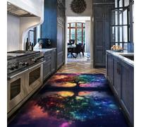 Alfombras Tree of Life Dormitorio 180x240 Fantasy Trees Lavable Abstract Coloridas salón Antideslizante Pelo bajo Interior reflexo Plantas Bonitas Estampado hogar