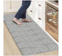 Alfombras Vinilicas para el Hogar 180 x 60 - Alfombra Vinilica Cocina Resistente y Antitropiezos - Alfombra Cocina Lavable Antideslizante para Interior/Exterior - Alfombras de Vinilo Esponjosas