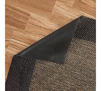 Alfombras vinílicas ultrafinas para interior exterior 120x180 Marrón Negro | Resistente al agua Lavable Antideslizante Elegante indestructible Resistente a manchas y derrames Fácil limpieza StoresBasic