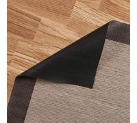 Alfombras vinílicas ultrafinas para interior exterior 140x200 Marrón Oscuro | Resistente al agua Lavable Antideslizante Elegante indestructible Resistente a manchas y derrames Fácil limpieza StoresBasic