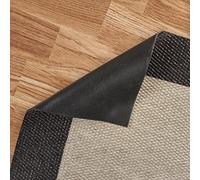 Alfombras vinílicas ultrafinas para interior exterior 60x90 Piedra Negro | Resistente al agua Lavable Antideslizante Elegante indestructible Resistente a manchas y derrames Fácil limpieza StoresBasic