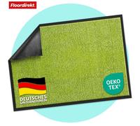 Alfombrilla antideslizante para interiores, ideal para la entrada, marca Floordirekt, modelo "Rhine", que atrapa la suciedad, es lavable y está disponible en varios tamaños y colores. Color: verde. Di