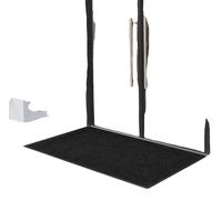 Alfombrilla antideslizante VEVOR, 1524 x 914 mm, para interiores y exteriores, alfombrilla de entrada con base de PVC, ideal para puertas, lavable, con diseño a rayas, color gris