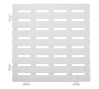 Alfombrilla de Baño Entrelazada de PVC Blanco Textura Rugosa 30x1 CM | Diseño Modular Base Antideslizante, Secado Rápido, Adecuado para Ducha y Suelo de Baldosas
