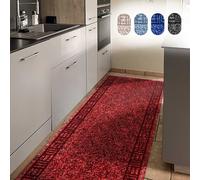 Alfombrilla de cocina Primaverum, color rojo, 66 x 450 cm