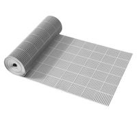Alfombrilla de drenaje, 90 x 1500 cm, alfombrilla antideslizante de PVC para uso comercial, ideal para áreas húmedas, con sistema de drenaje de agua, tipo esterilla hueca para entrada, apta para uso e