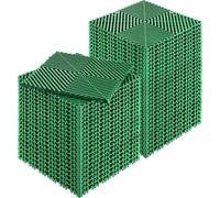 Alfombrilla de drenaje entrelazada, cojín de drenaje, baldosa modular para suelo de 12 x 12 pulgadas
