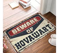 Alfombrilla de ducha de espuma Beware Of Hovawart - Alfombra moderna antifatiga absorbente adecuada para puertas largas zonas de alto tráfico (65 x 90 cm)