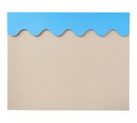 Alfombrilla de escritorio 40 x 50 cm, beige/azul, Printworks