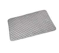 Alfombrilla de planchado resistente al calor con base antideslizante y almohadilla de algodón gruesa para tareas de planchado estables de mesa, tapete plegable para un fácil almacenamiento