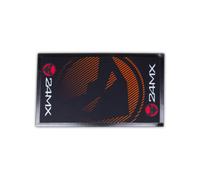 Alfombrilla de Puerta 24MX 70x40 cm Negro/Naranja Negro,Naranja