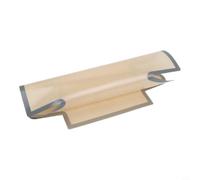 Alfombrilla de silicona para hornear, 2 piezas, sin pan, para amasar fácilmente la masa, bandeja de horno reutilizable para uso de alfombrilla de pastel, 36 x 39,6 cm