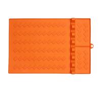 Alfombrilla De Silicona Para Parrilla, Bandeja Lateral Para Grill Y Utensilios, Soporte Resistente Al Calor Espátulas, Porta Espátula De Cocina Y Barbacoa, Tapete Protector Encimera De Cocin