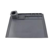 Alfombrilla de trabajo de silicona Resistencia a altas temperaturas Aislamiento térmico Alfombrilla de reparación electrónica Almohadilla de soldadura antiestática de 40 x 30 cm (Gris)