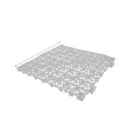 Alfombrilla Drenaje Entrelazada Alfombrillas de baño entrelazadas | Piscina de ducha modular antideslizante de azulejos de drenaje de 2 piezas(Black)