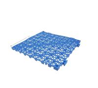Alfombrilla Drenaje Entrelazada Alfombrillas de baño entrelazadas | Piscina de ducha modular antideslizante de azulejos de drenaje de 2 piezas(Blue)