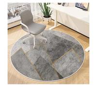 Alfombrilla insonorizante para Silla Alfombra Redonda - Antideslizante for Silla de Computadora Estudio, Giratoria Oficina Insonorizada for Decoración del Hogar(Type 3,Diameter 90cm(35in))