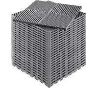 Alfombrilla modular antideslizante, con sistema de encaje, de 40 x 40 cm (15.7" x 15.7"), para suelo con sistema de drenaje