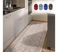 Alfombrilla para cocina "Primaverum", color beige. Ancho: 66 cm, largo: 500 cm