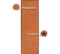 Alfombrilla para interiores y exteriores de la marca Hanse Home, color naranja, antideslizante, atrapasuciedad, fácil de limpiar - 60x180 cm