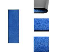 alfombrilla para pies lavable, color azul, 60x180 cm - alfombrillas para pies