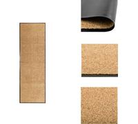 alfombrilla para pies lavable, color crema, 60x180 cm - alfombrillas para pies