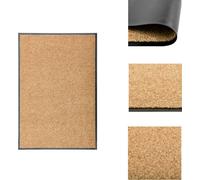 alfombrilla para pies lavable, color crema, 60x90 cm - alfombrillas para pies