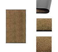 alfombrilla para pies lavable, color marrón, 90x150 cm - alfombrillas para pies