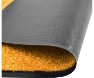 Alfombrilla para pies, lavable, color naranja, 60x90 cm