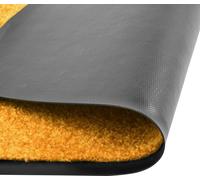 Alfombrilla para pies, lavable, color naranja, 90x120 cm