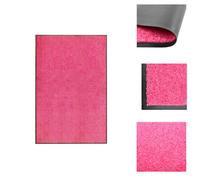alfombrilla para pies lavable, color rosa, 120x180 cm - alfombrillas para pies