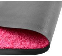 Alfombrilla para pies, lavable, color rosa, 40x60 cm